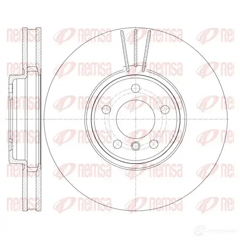 Тормозной диск REMSA BD M7212.20 61079.10 1466559 DCA6107910
