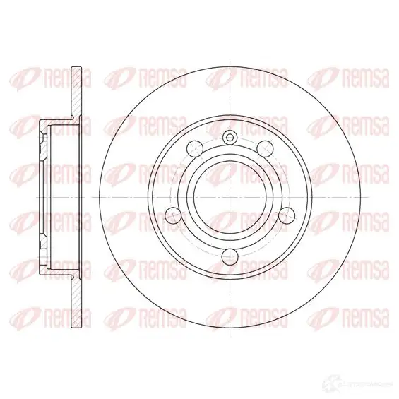 Тормозной диск REMSA DC A642900 NZEFHA 1467419 6429.00 изображение 0