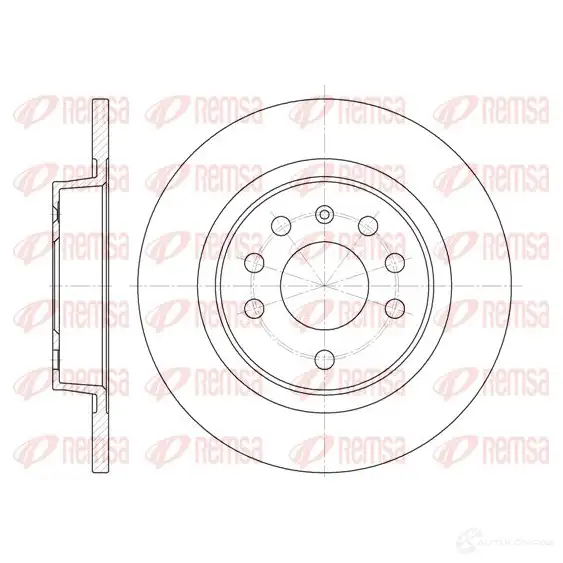 Тормозной диск REMSA 6688.00 1467676 DCA668800 BDM6 989.10 изображение 0