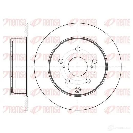 Тормозной диск REMSA 61188.00 BDM7422.1 0 DCA6118800 1466681 изображение 0