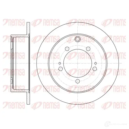 Тормозной диск REMSA DCA6123000 BDM7189.1 0 61230.00 1466725 изображение 0