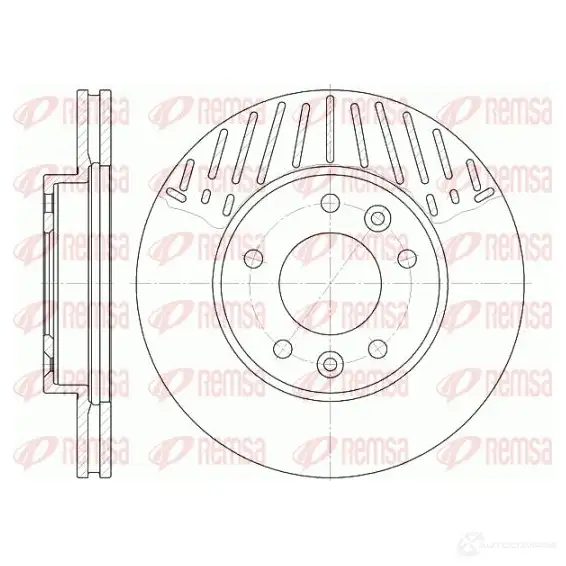 Тормозной диск REMSA BD M7124.20 DCA688510 1467863 6885.10
