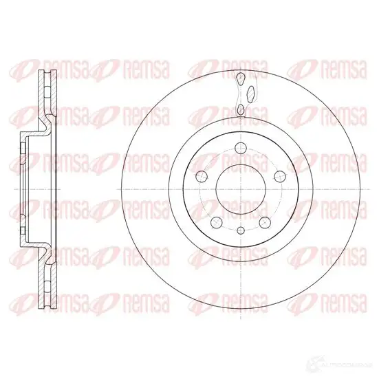 Тормозной диск REMSA BD M7720.20 61501.10 1467015 DCA6150110 изображение 0