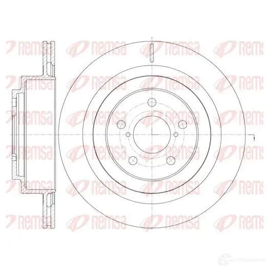 Тормозной диск REMSA DCA6100110 BDM7219 .20 61001.10 1466468 изображение 0