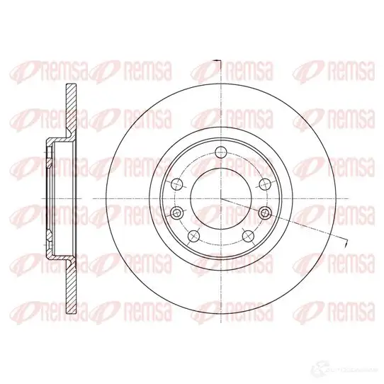 Тормозной диск REMSA BD M7743.10 1467072 DCA6155500 61555.00