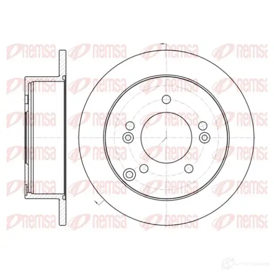 Тормозной диск REMSA BDM7182 .10 61399.00 DCA6139900 1466903 изображение 0