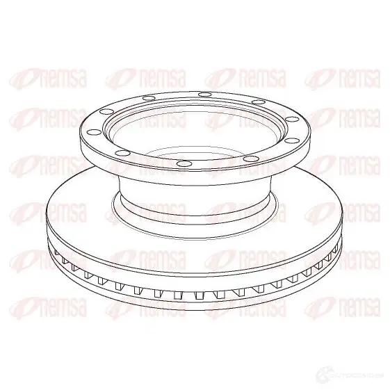 Тормозной диск REMSA NCA 116620 NCA1166.20 J9FRZ 1469213 изображение 0