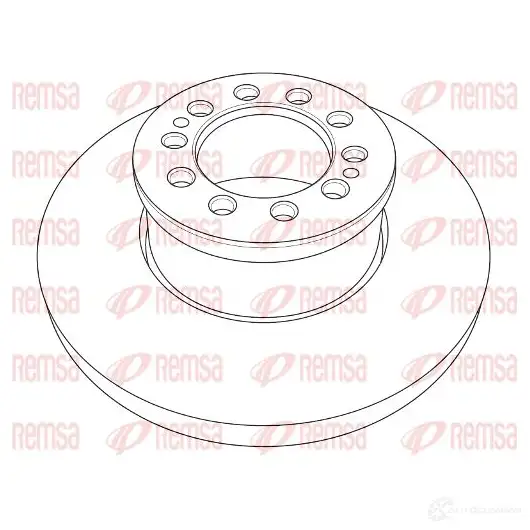 Тормозной диск REMSA NCA120310 120 3.10 1469247 NCA1203.10 изображение 0