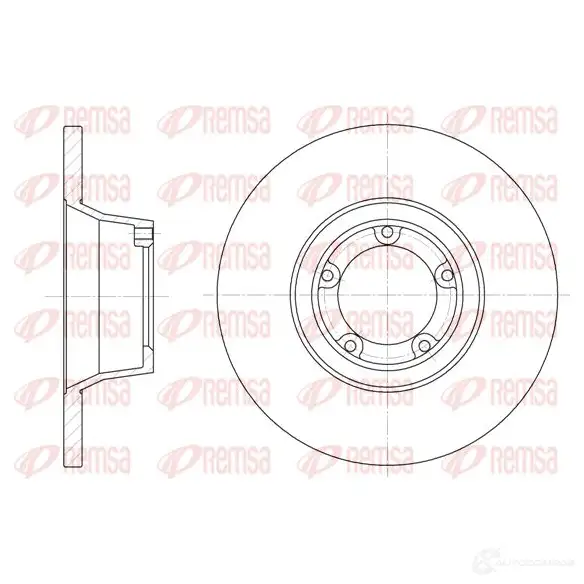 Тормозной диск REMSA 6253.00 1467255 DCA625300 B DM6159.10 изображение 0