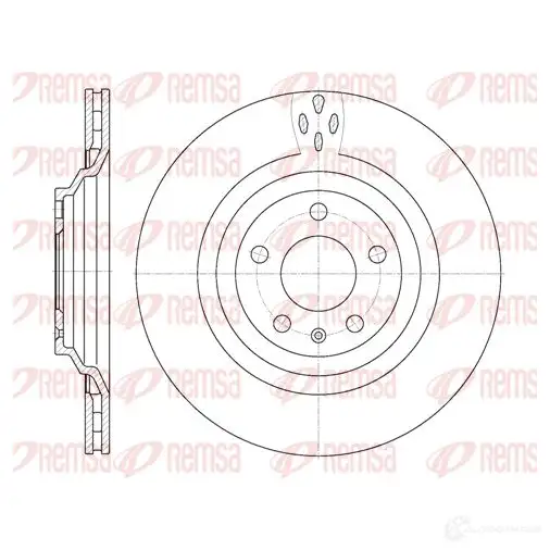 Тормозной диск REMSA 1467949 BDM720 1.20 6970.10 DCA697010 изображение 0