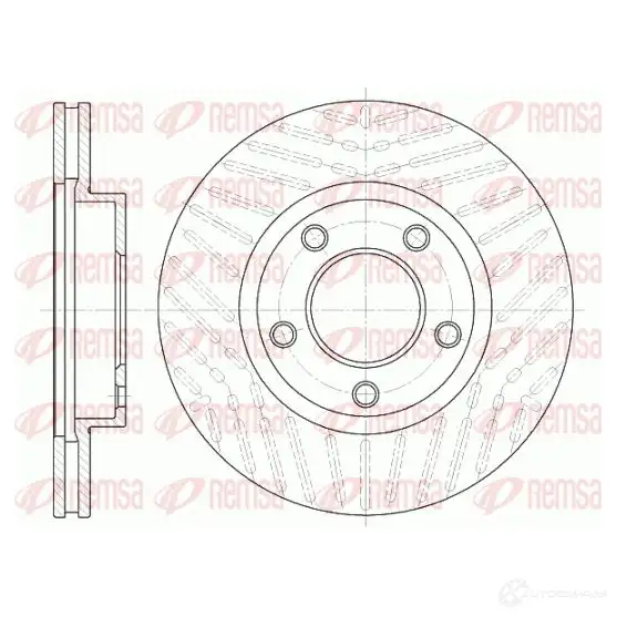 Тормозной диск REMSA 1467911 BDM7094.2 0 6932.10 DCA693210 изображение 0