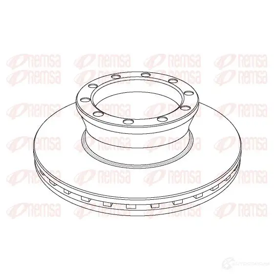 Тормозной диск REMSA 1 040.20 NCA1040.20 1469134 NCA104020 изображение 0
