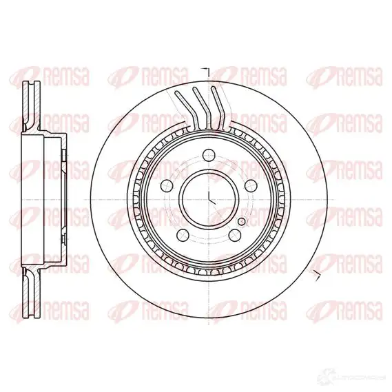 Тормозной диск REMSA 61071.10 DCA6107110 1466551 BDM73 96.20 изображение 0