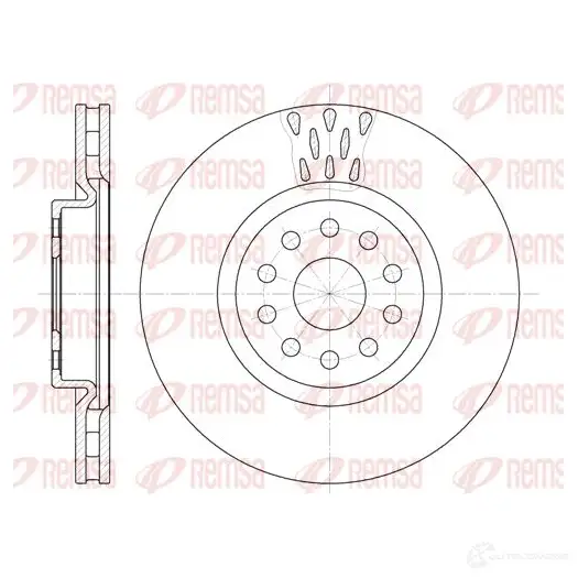Тормозной диск REMSA BD M6737.20 1467549 DCA656310 6563.10