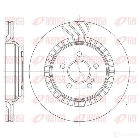 Тормозной диск REMSA BDM 7421.20 61187.10 1466680 DCA6118710 изображение 0