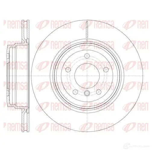 Тормозной диск REMSA 1467955 B DM7277.20 6976.10 DCA697610 изображение 0