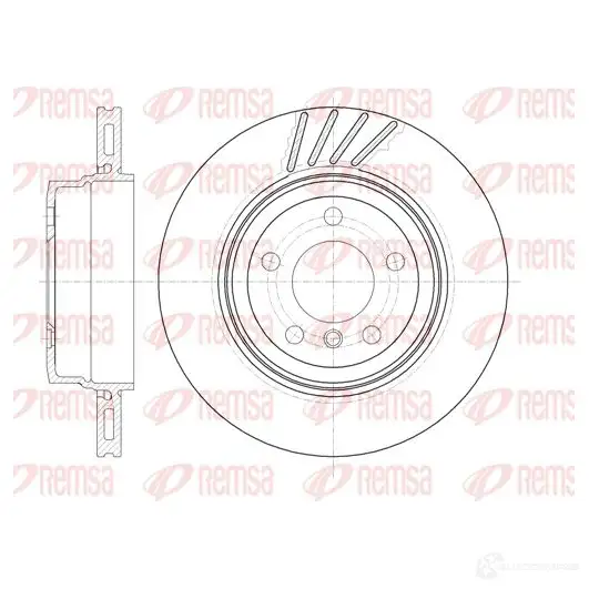 Тормозной диск REMSA DCA697910 BDM7235. 20 6979.10 1467958 изображение 0