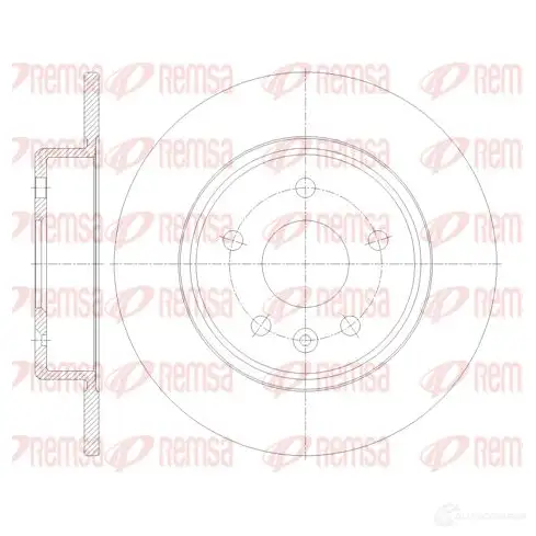 Тормозной диск REMSA IWLGY 61792.00 D CA6179200 1424225247 изображение 0