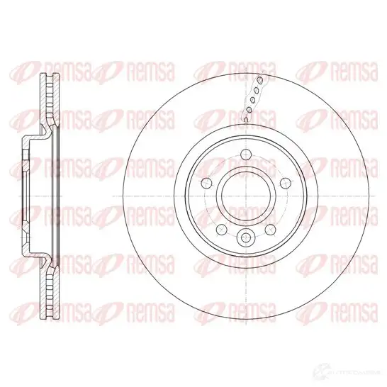 Тормозной диск REMSA 61542.10 DCA6154210 1467057 BDM7690. 20 изображение 0