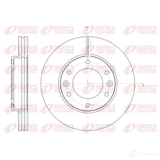 Тормозной диск REMSA S5JPS 1466900 61396.10 DCA 6139610 изображение 0