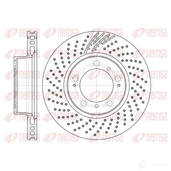 Тормозной диск REMSA BDM72 30.20 61133.10 BDM7231.20 1466620 изображение 0