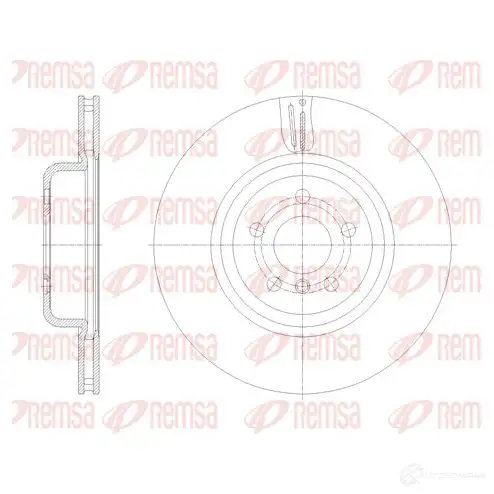 Тормозной диск REMSA 1437174884 61851.10 IG9 1MP7 изображение 0