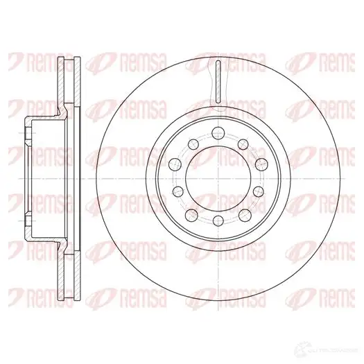 Тормозной диск REMSA 1467351 6345.10 HZIELH6 DCA63451 0 изображение 0