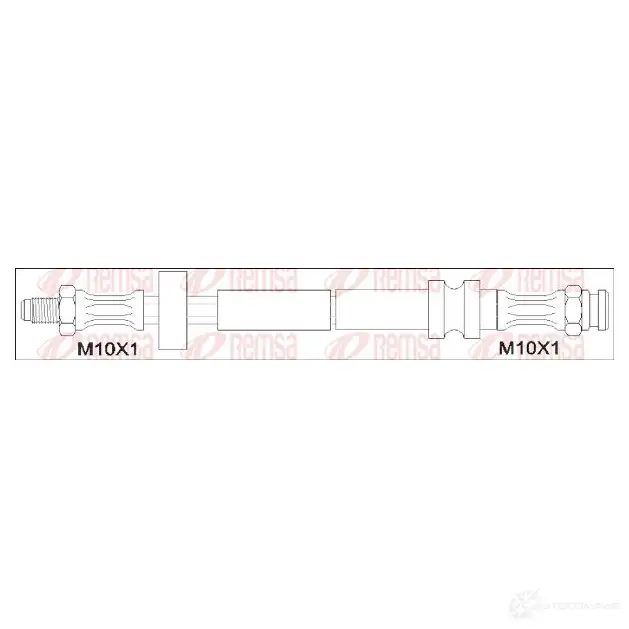 Тормозной шланг REMSA 1193931696 190143 7BQUA GCA19014 3