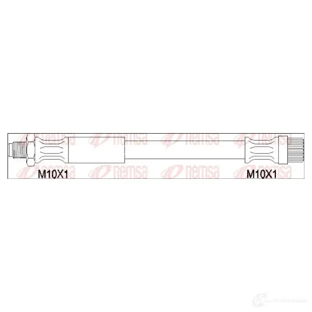 Тормозной шланг REMSA Q6XJDC 190146 GCA 190146 1193931699 изображение 0