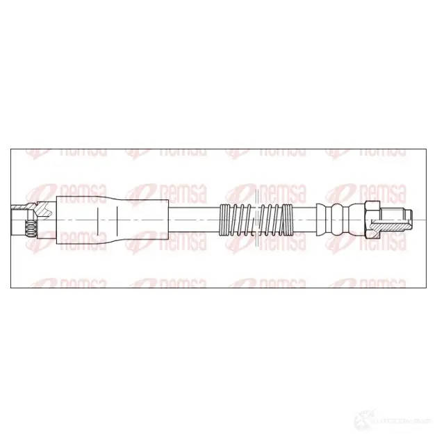 Тормозной шланг REMSA 190186 GCA19 0186 1193931739 FLI72YJ изображение 0