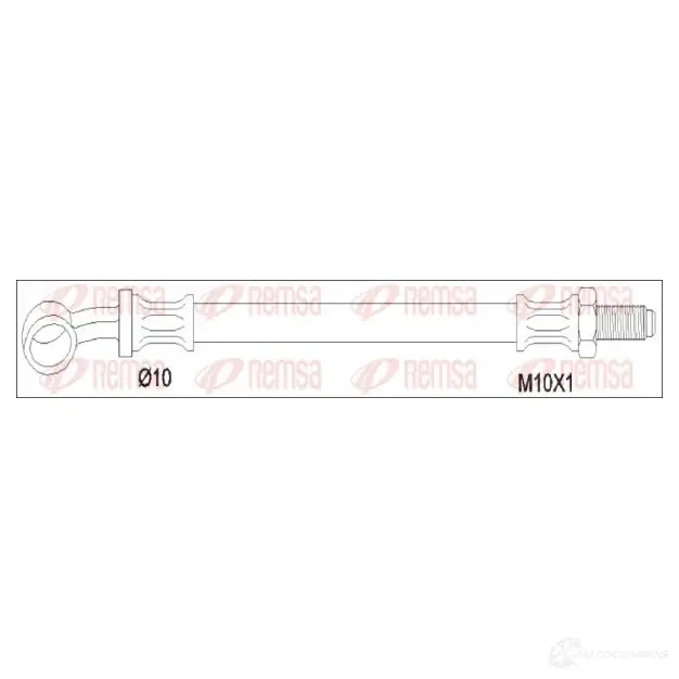 Тормозной шланг REMSA F11QXZ 193700 G CA193700 1193931944