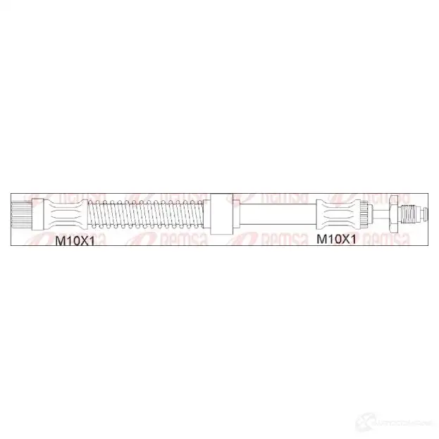 Тормозной шланг REMSA X2FOUG 1193931938 GCA1931 00 193100 изображение 0