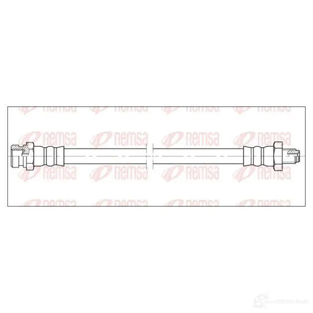 Тормозной шланг REMSA GCA1901 07 190107 1193931660 T0MTJTV изображение 0