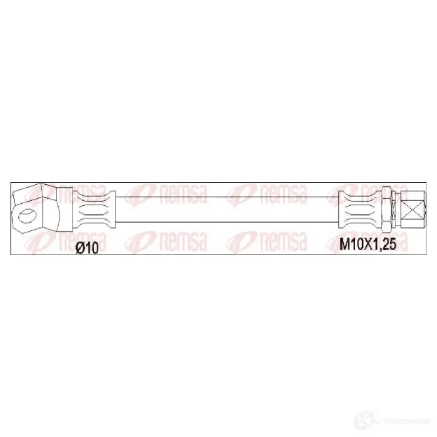 Тормозной шланг REMSA GC A190401 1193931851 OWAH4S 190401 изображение 0