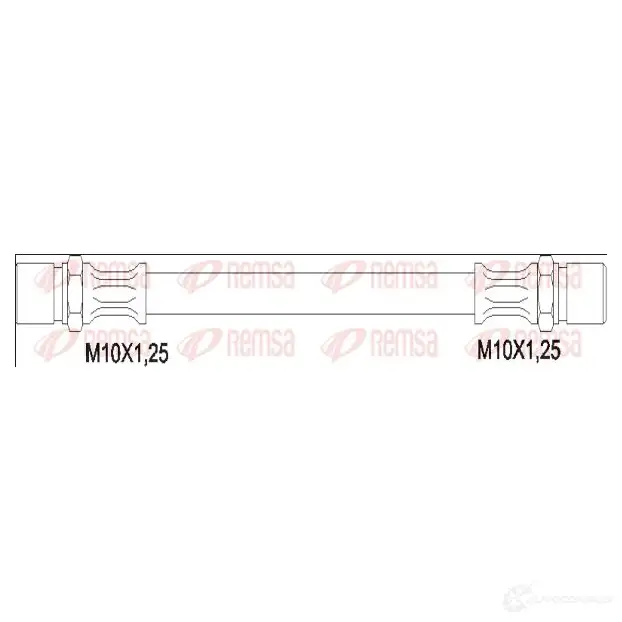 Тормозной шланг REMSA OEAQ6R 190049 GCA 190049 1193931604