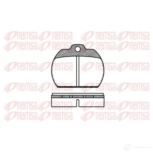 Тормозные колодки дисковые, комплект REMSA 2 0286 D88-7022 1463403 0082.00