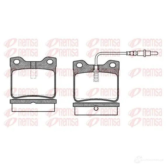 Тормозные колодки дисковые, комплект REMSA 1463944 0321.02 21279 2 1278 изображение 0