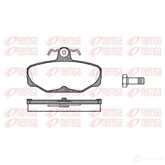 Тормозные колодки дисковые, комплект REMSA 1463686 0205.00 D382-7354 209 81