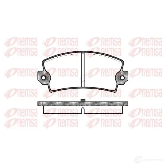 Тормозные колодки дисковые, комплект REMSA 0021.40 20 293 PCA002140 1463276 изображение 0