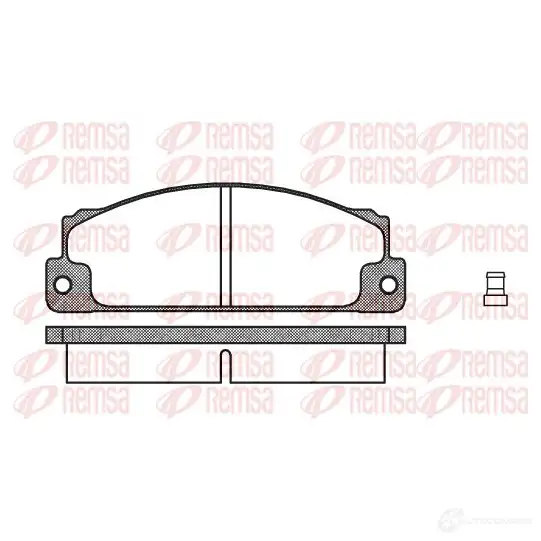 Тормозные колодки дисковые, комплект REMSA 6247N PC A002202 0022.02 1463279