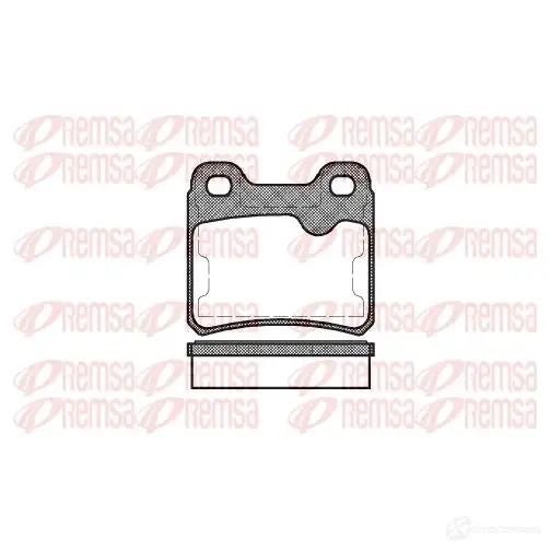 Тормозные колодки дисковые, комплект REMSA 1463862 0282.10 2 1140 BPM0282.10 изображение 0