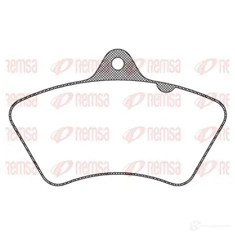 Тормозные колодки дисковые, комплект REMSA 29582 JCA 826.00 1469098 294 98 изображение 0