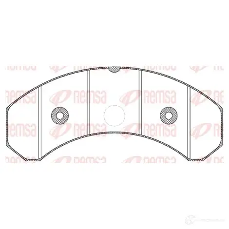 Тормозные колодки дисковые, комплект REMSA 29015 JCA 825.20 1469097 290 08