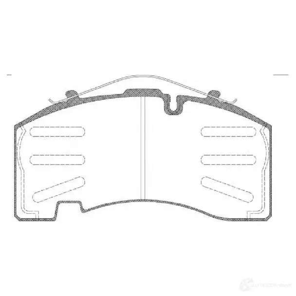 Тормозные колодки, комплект REMSA 29158 1469010 107 4.00 jca107400