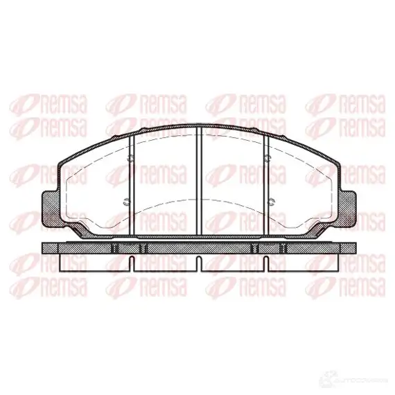 Тормозные колодки дисковые, комплект REMSA D827-7699 1464570 B PM0764.00 0764.00 изображение 0