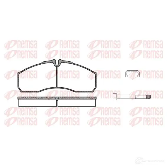 Тормозные колодки дисковые, комплект REMSA 1464439 0651.86 BPM0651.86 29 160 изображение 0