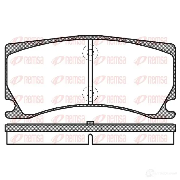 Тормозные колодки дисковые, комплект REMSA BPM1378.00 1465138 248 51 1378.00 изображение 0