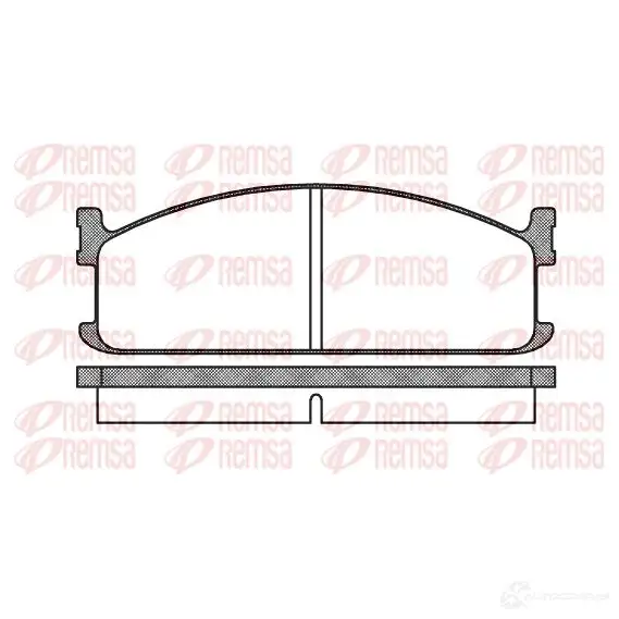 Тормозные колодки дисковые, комплект REMSA 1463685 BPM0204.00 2 1115 0204.00 изображение 0