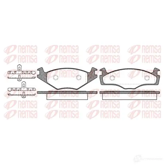 Тормозные колодки дисковые, комплект REMSA 0171.05 I7L98C 1463607 PCA0171 05