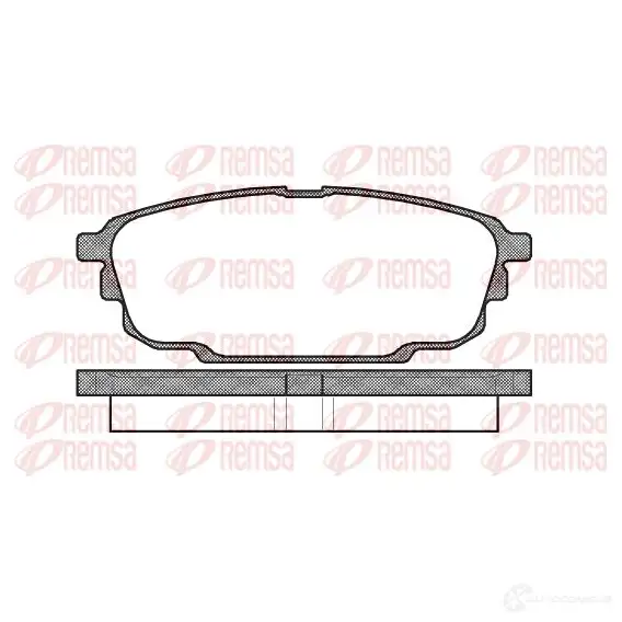 Тормозные колодки дисковые, комплект REMSA 1464660 D892-7771 0851.00 2369 7
